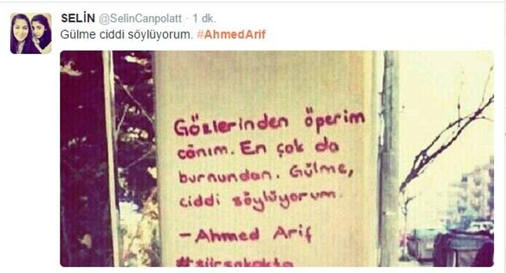 Ahmed Arif unutulmadı