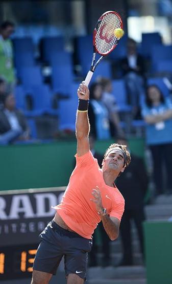 Roger Federerin antrenmanından kareler