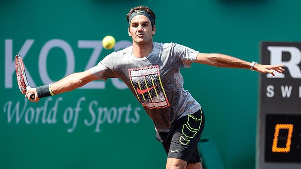 Roger Federerin antrenmanından kareler
