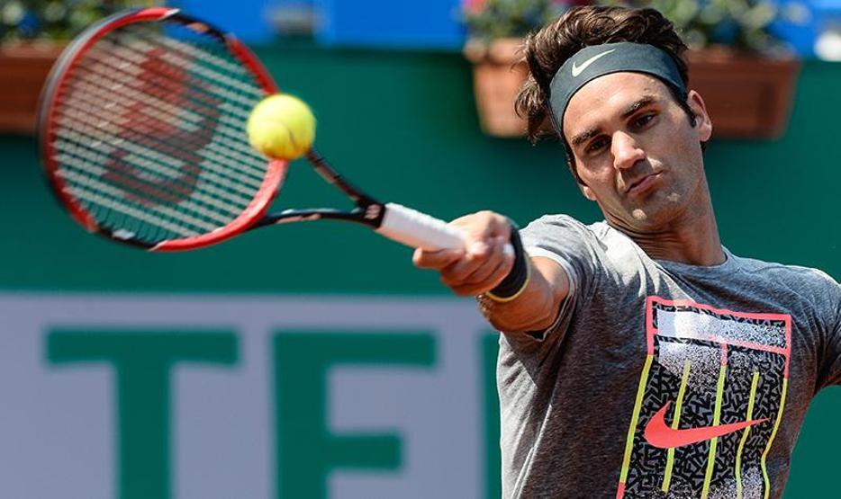 Roger Federerin antrenmanından kareler