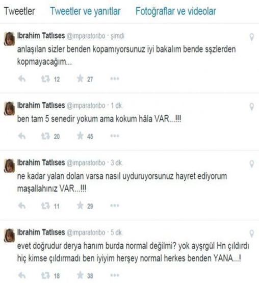 Ayşegül Yıldızdan İbrahim Tatlısese cevap
