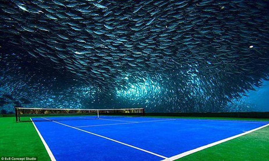 Siz hiç su altında tenis maçı izlediniz mi
