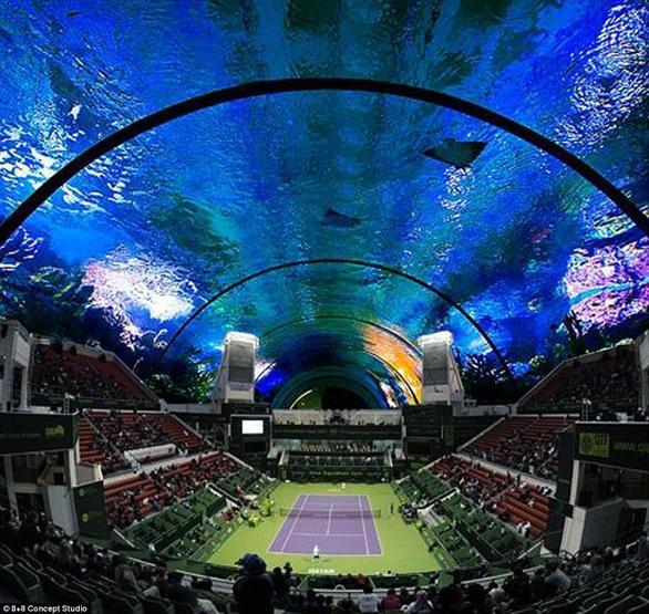 Siz hiç su altında tenis maçı izlediniz mi