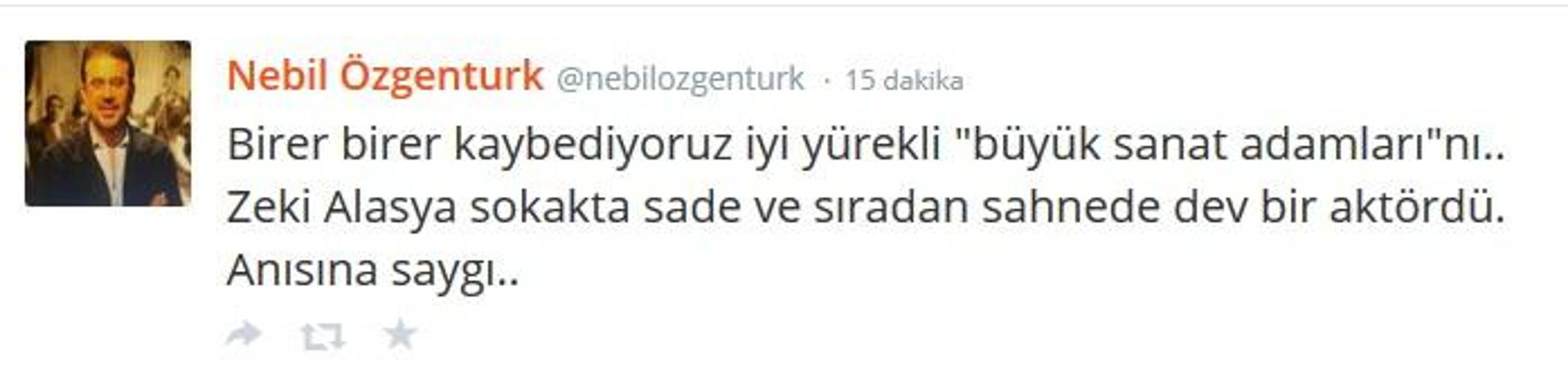 Zeki Alasya vefat etti