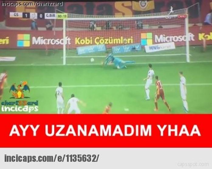 Galatasaray - Gençlerbirliği maçı capsleri