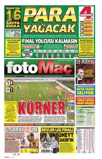 Günün gazete manşetleri (19 Mayıs 2015)