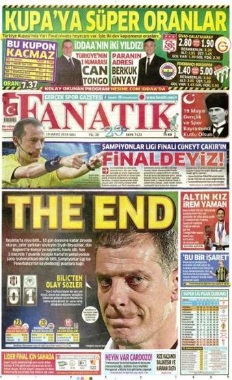 Günün gazete manşetleri (19 Mayıs 2015)