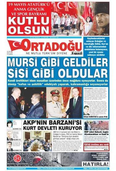 Günün gazete manşetleri (19 Mayıs 2015)