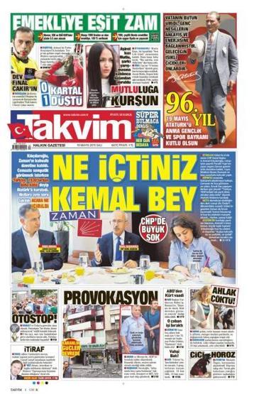 Günün gazete manşetleri (19 Mayıs 2015)