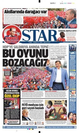 Günün gazete manşetleri (19 Mayıs 2015)