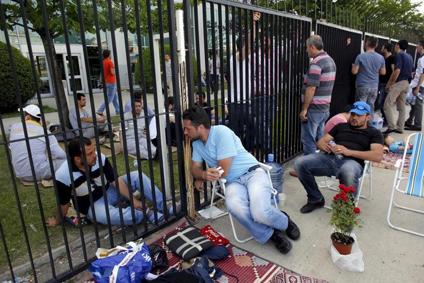 Fotoğraflarla Bursadaki otomotiv işçilerinin eylemi