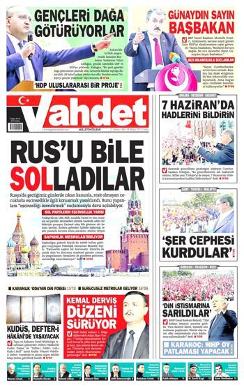 Gazete manşetleri (30.Mayıs.2015)