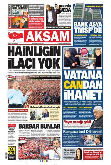 Gazete manşetleri (30.Mayıs.2015)