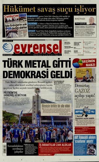 Gazete manşetleri (30.Mayıs.2015)