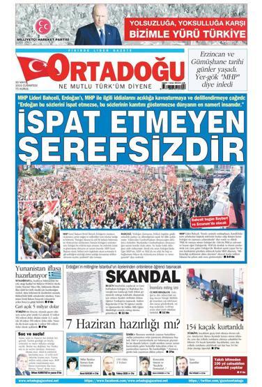 Gazete manşetleri (30.Mayıs.2015)