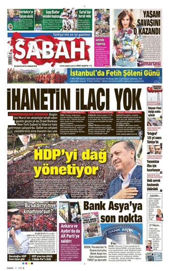 Gazete manşetleri (30.Mayıs.2015)