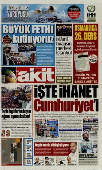 Gazete manşetleri (30.Mayıs.2015)