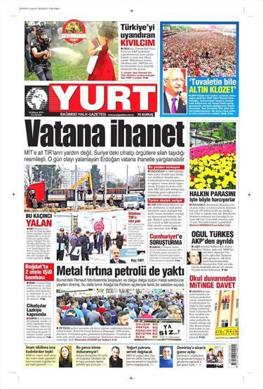 Gazete manşetleri (30.Mayıs.2015)
