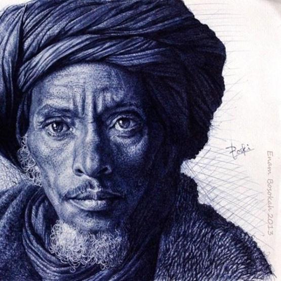 Tükenmez kalemle muhteşem eserler