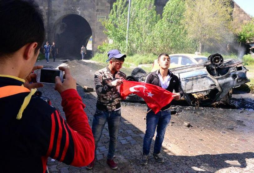 Erzurumdaki saldırı... Diri diri yakmak istemişler