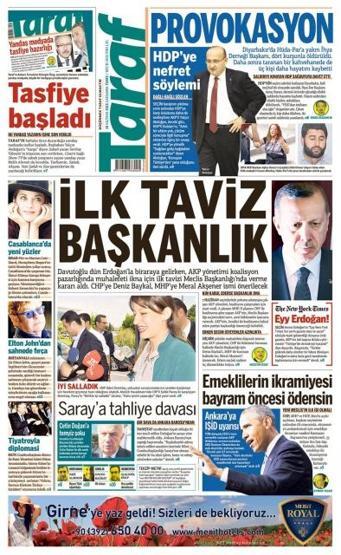 Günün gazete manşetleri (10 Haziran 2015)