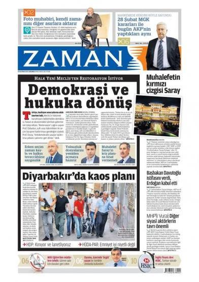 Günün gazete manşetleri (10 Haziran 2015)