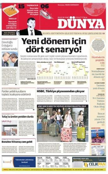 Günün gazete manşetleri (10 Haziran 2015)