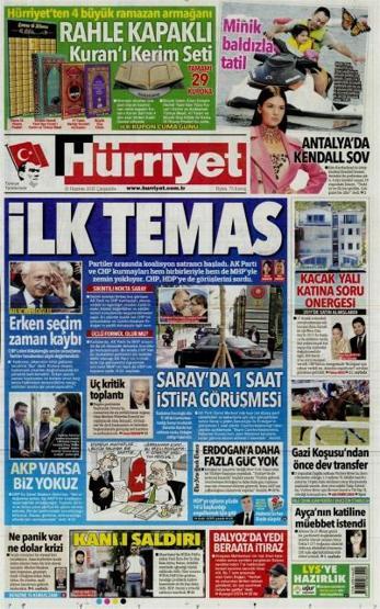Günün gazete manşetleri (10 Haziran 2015)