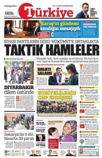 Günün gazete manşetleri (10 Haziran 2015)