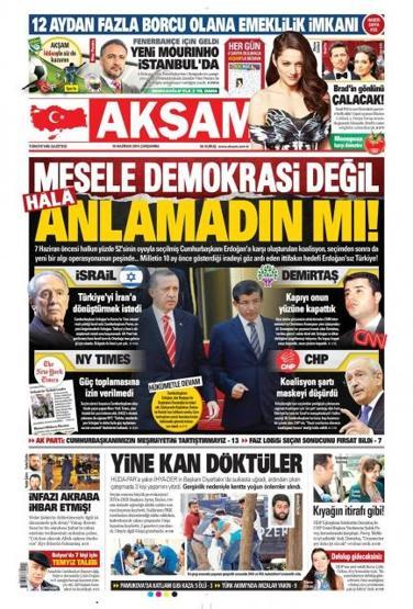 Günün gazete manşetleri (10 Haziran 2015)