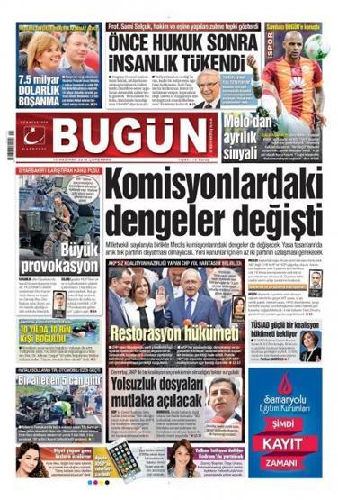 Günün gazete manşetleri (10 Haziran 2015)