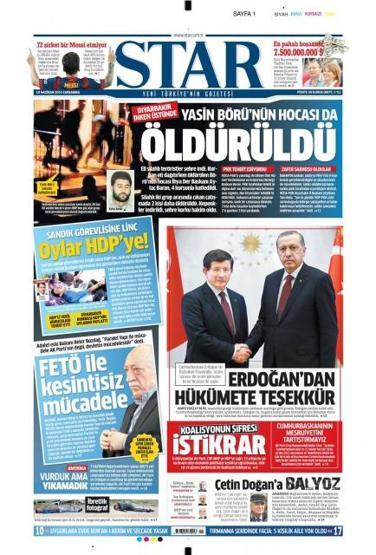 Günün gazete manşetleri (10 Haziran 2015)