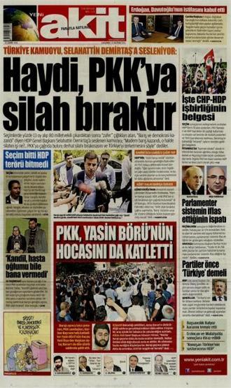 Günün gazete manşetleri (10 Haziran 2015)