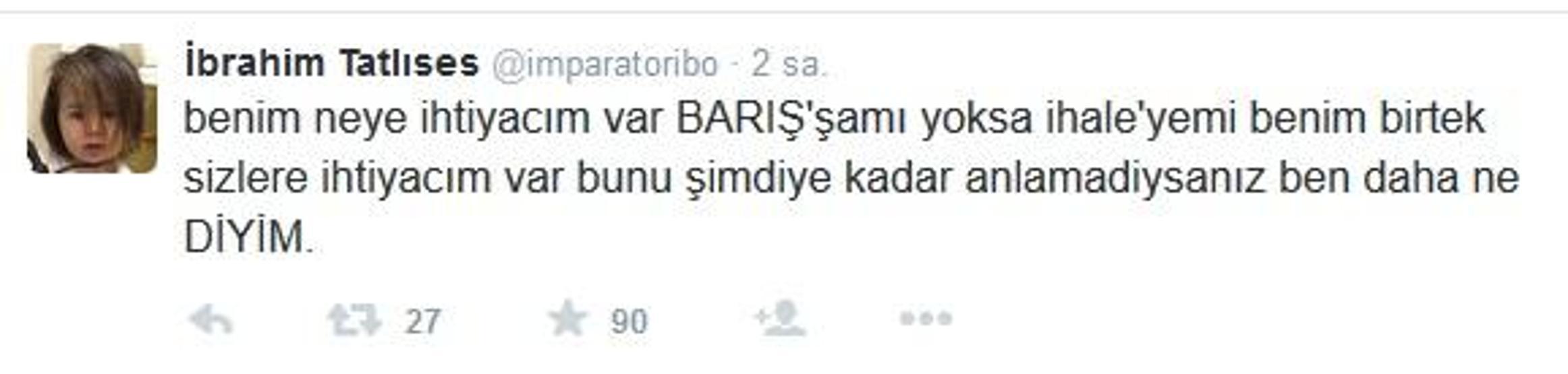 İbrahim Tatlıses oyunu kime verdi
