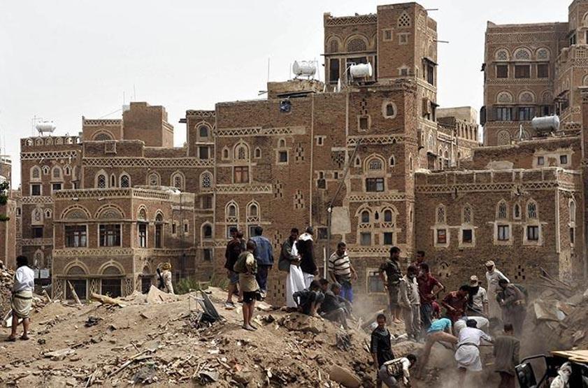 Suudi Arabistanın Yemene saldırısında 3 bin yıllık mahalle yok oldu