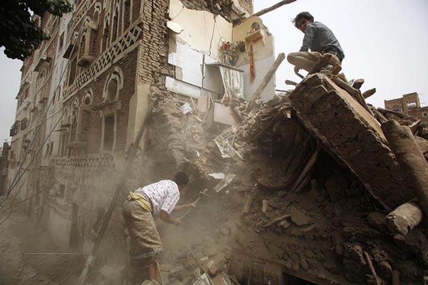 Suudi Arabistanın Yemene saldırısında 3 bin yıllık mahalle yok oldu