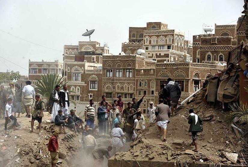 Suudi Arabistanın Yemene saldırısında 3 bin yıllık mahalle yok oldu