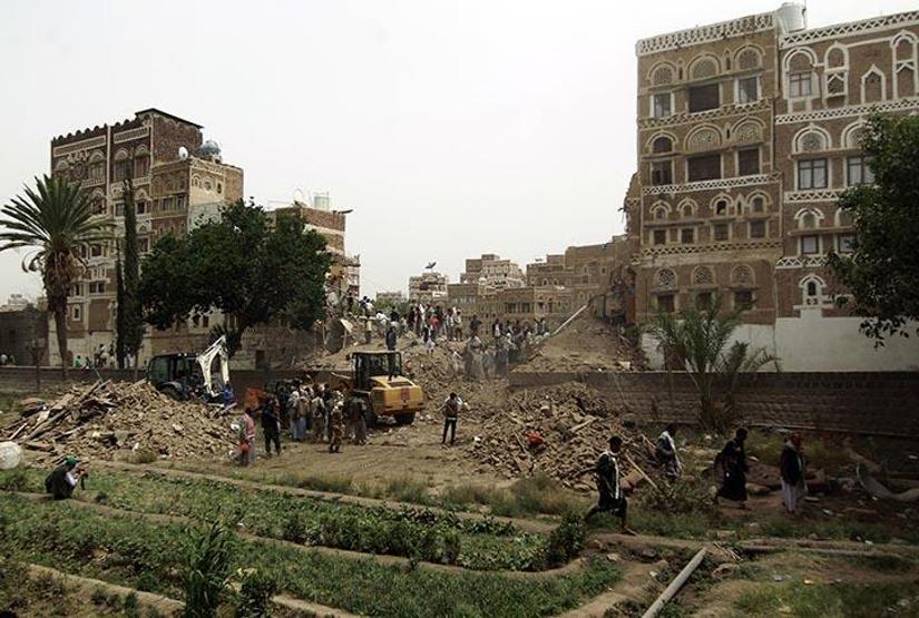 Suudi Arabistanın Yemene saldırısında 3 bin yıllık mahalle yok oldu