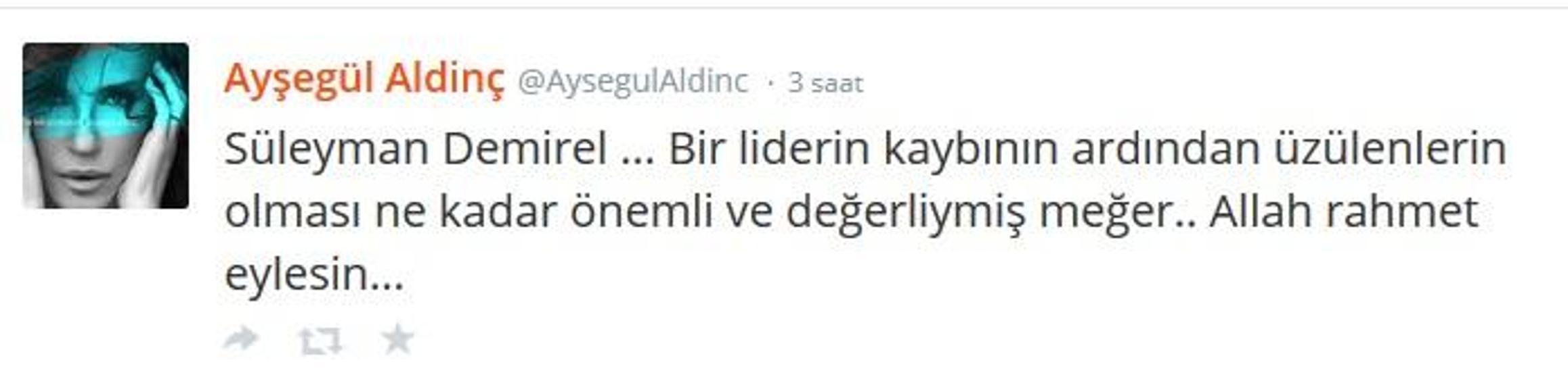 Süleyman Demirelin ardından ünlüler ne dedi