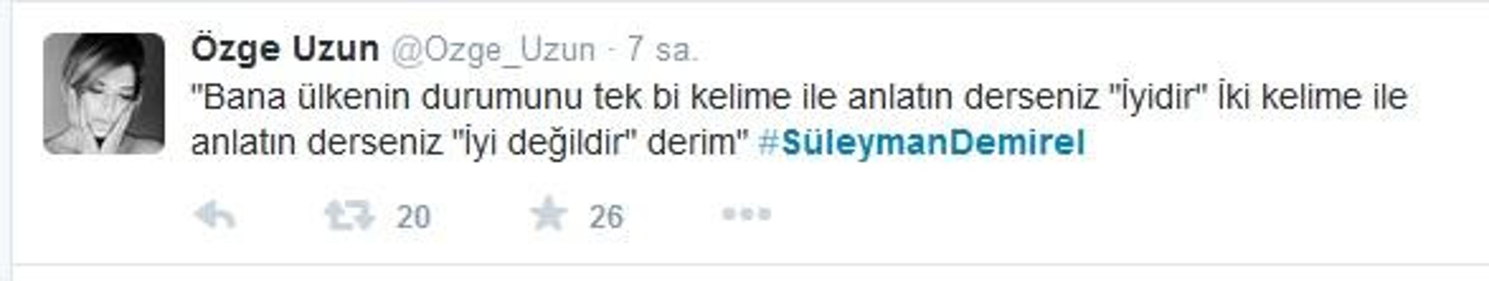 Süleyman Demirelin ardından ünlüler ne dedi