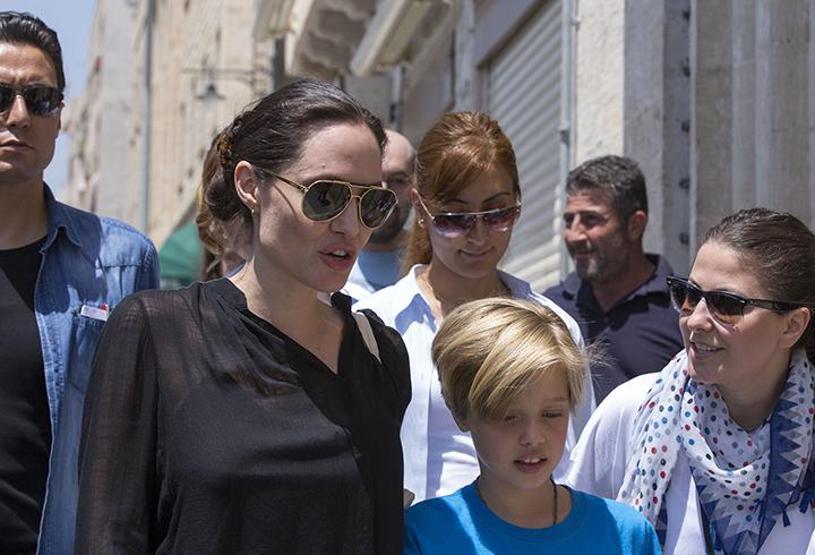 Angelina Jolie Mardinde alışveriş yaptı