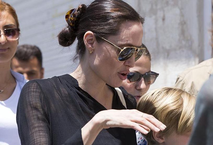 Angelina Jolie Mardinde alışveriş yaptı