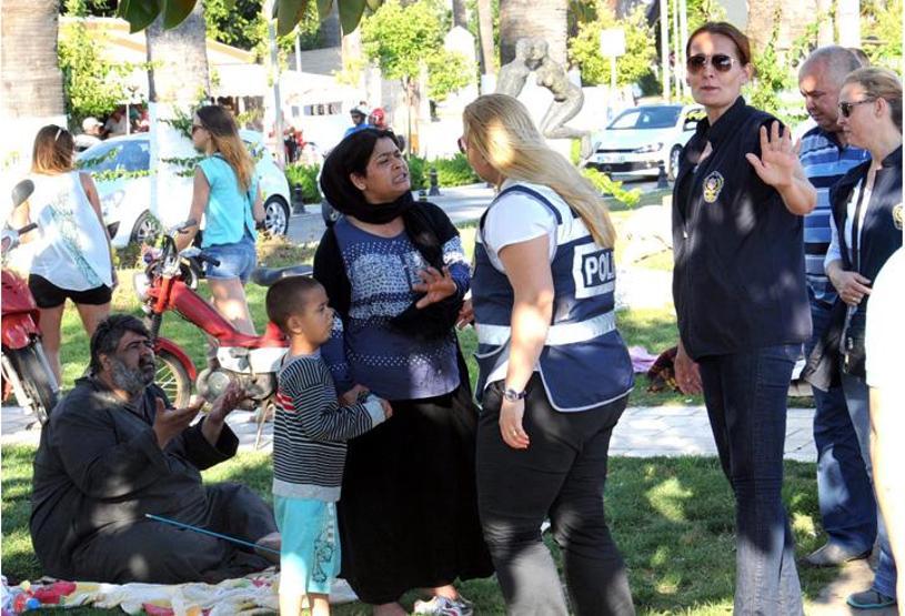 Bodrumlu esnaf şikayet etti, Suriyeliler toplandı