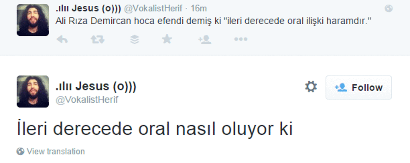 Sosyal medyada ileri derecede oral seks tartışması