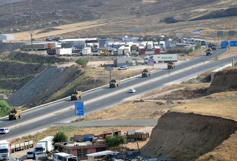 Şırnakta 100 araçlık askeri sevkiyat