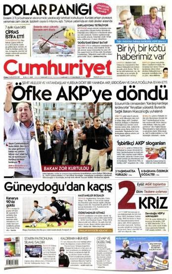Gazete manşetleri (21.08.2015)