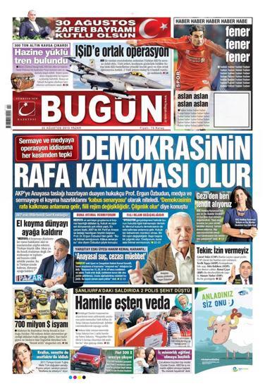 Gazete manşetleri (30.08.2015)