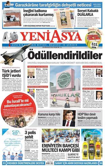 Gazete manşetleri (30.08.2015)