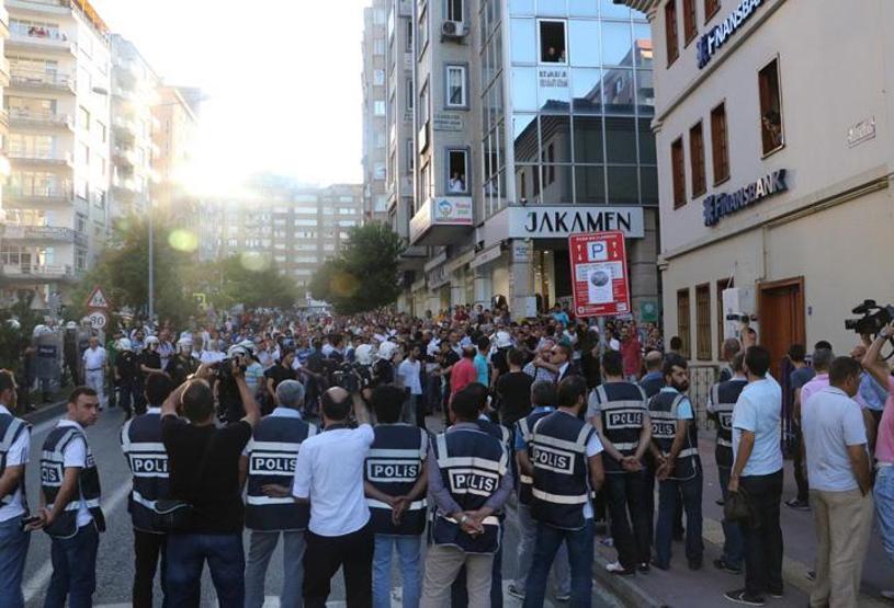 Samsunda Barış Bloku yürüyüşünde gerginlik