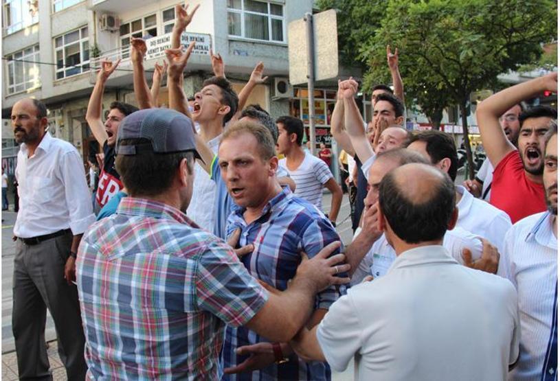 Samsunda Barış Bloku yürüyüşünde gerginlik